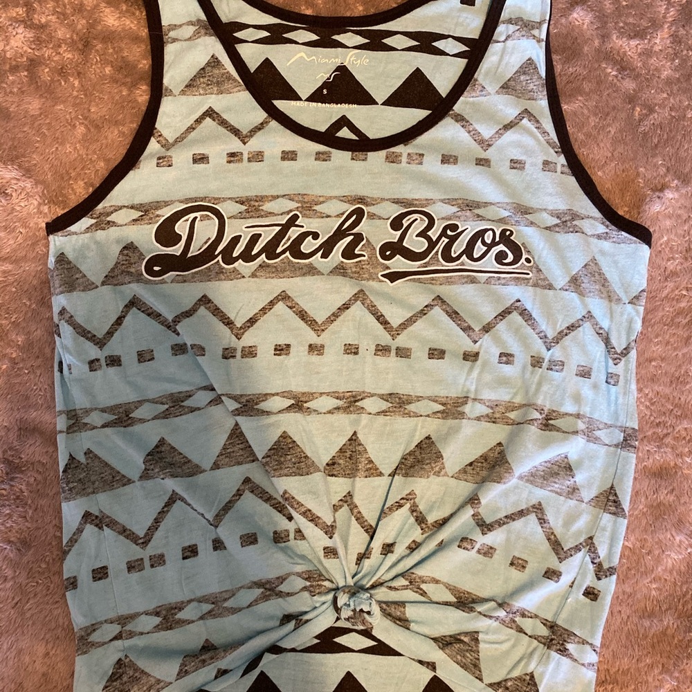 Blue and black Dutch bros tank!